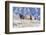 Cowboy horse drive on Hideout Ranch, Shell, Wyoming. Herd of horses running in snow.-Darrell Gulin-Framed Photographic Print