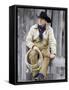 Cowboy Jack Perry at Judith Gap, Montana, USA-Chuck Haney-Framed Stretched Canvas
