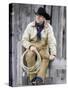 Cowboy Jack Perry at Judith Gap, Montana, USA-Chuck Haney-Stretched Canvas