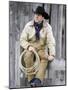 Cowboy Jack Perry at Judith Gap, Montana, USA-Chuck Haney-Mounted Photographic Print