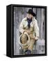 Cowboy Jack Perry at Judith Gap, Montana, USA-Chuck Haney-Framed Stretched Canvas