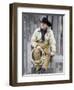 Cowboy Jack Perry at Judith Gap, Montana, USA-Chuck Haney-Framed Photographic Print