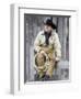 Cowboy Jack Perry at Judith Gap, Montana, USA-Chuck Haney-Framed Photographic Print