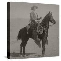 Cowboy Jim "Kid" Willoughby Champion Rider And Roper From Cheyenne, Wyoming-C.D. Kirkland-Stretched Canvas