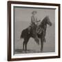 Cowboy Jim "Kid" Willoughby Champion Rider And Roper From Cheyenne, Wyoming-C.D. Kirkland-Framed Art Print