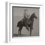 Cowboy Jim "Kid" Willoughby Champion Rider And Roper From Cheyenne, Wyoming-C.D. Kirkland-Framed Art Print