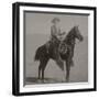 Cowboy Jim "Kid" Willoughby Champion Rider And Roper From Cheyenne, Wyoming-C.D. Kirkland-Framed Art Print