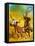 Cowboy Lassoing Cattle-Mcbride-Framed Stretched Canvas