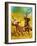 Cowboy Lassoing Cattle-Mcbride-Framed Giclee Print