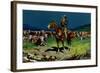 Cowboy Lighting a Smoke-null-Framed Premium Giclee Print