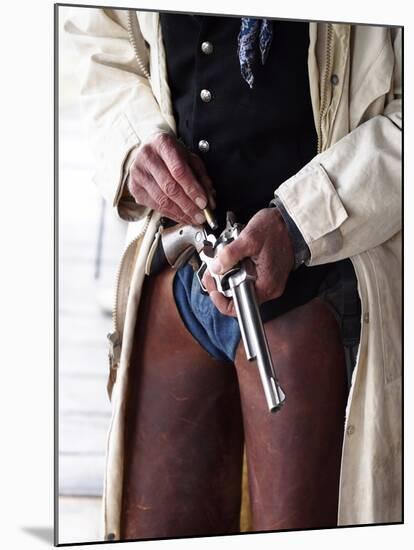 Cowboy Loading Gun-Terry Eggers-Mounted Photographic Print
