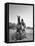 Cowboy Mounting a Horse-Carl Mydans-Framed Stretched Canvas