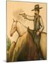 Cowboy Mural, America's Gunfight Capital, Tombstone, Arizona, USA-Walter Bibikow-Mounted Premium Photographic Print