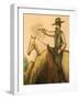 Cowboy Mural, America's Gunfight Capital, Tombstone, Arizona, USA-Walter Bibikow-Framed Photographic Print