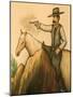 Cowboy Mural, America's Gunfight Capital, Tombstone, Arizona, USA-Walter Bibikow-Mounted Photographic Print