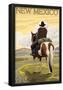 Cowboy - New Mexico-null-Framed Poster