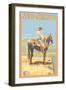 Cowboy - New Mexico-Lantern Press-Framed Art Print