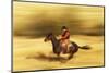 Cowboy on Galloping Horse-Darrell Gulin-Mounted Photographic Print