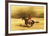 Cowboy on Galloping Horse-Darrell Gulin-Framed Photographic Print