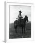 Cowboy on Horseback with Rifle-null-Framed Photographic Print