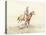 Cowboy on Horseback-Charles Marion Russell-Stretched Canvas