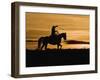 Cowboy on Horses on Hideout Ranch, Shell, Wyoming, USA-Joe Restuccia III-Framed Photographic Print