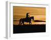 Cowboy on Horses on Hideout Ranch, Shell, Wyoming, USA-Joe Restuccia III-Framed Photographic Print