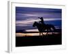 Cowboy on Horses on Hideout Ranch, Shell, Wyoming, USA-Joe Restuccia III-Framed Photographic Print