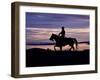 Cowboy on Horses on Hideout Ranch, Shell, Wyoming, USA-Joe Restuccia III-Framed Photographic Print