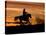 Cowboy on Horses on Hideout Ranch, Shell, Wyoming, USA-Joe Restuccia III-Stretched Canvas