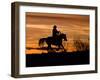 Cowboy on Horses on Hideout Ranch, Shell, Wyoming, USA-Joe Restuccia III-Framed Photographic Print