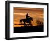 Cowboy on Horses on Hideout Ranch, Shell, Wyoming, USA-Joe Restuccia III-Framed Photographic Print