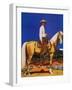 "Cowboy on Palomino," September 18, 1943-Fred Ludekens-Framed Premium Giclee Print