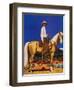 "Cowboy on Palomino," September 18, 1943-Fred Ludekens-Framed Giclee Print