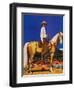 "Cowboy on Palomino," September 18, 1943-Fred Ludekens-Framed Giclee Print