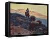 Cowboy on the Trail-Edgar Payne-Framed Stretched Canvas
