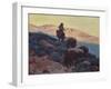 Cowboy on the Trail-Edgar Payne-Framed Art Print