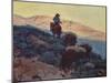 Cowboy on the Trail-Edgar Payne-Mounted Art Print
