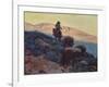 Cowboy on the Trail-Edgar Payne-Framed Art Print