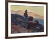 Cowboy on the Trail-Edgar Payne-Framed Art Print