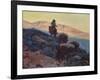 Cowboy on the Trail-Edgar Payne-Framed Art Print