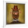 Cowboy Potato Head-Leah Saulnier-Framed Giclee Print