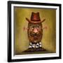 Cowboy Potato Head-Leah Saulnier-Framed Giclee Print