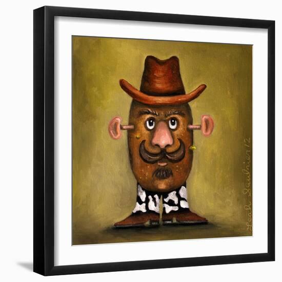 Cowboy Potato Head-Leah Saulnier-Framed Giclee Print