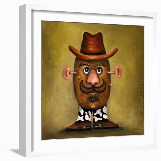 Cowboy Potato Head-Leah Saulnier-Framed Giclee Print