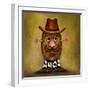 Cowboy Potato Head-Leah Saulnier-Framed Giclee Print