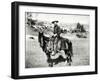 Cowboy Riding a Horse in Montana, USA, c. 1880-null-Framed Giclee Print