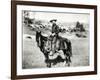 Cowboy Riding a Horse in Montana, USA, c. 1880-null-Framed Giclee Print