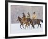 Cowboy Riding Horse, Shell, Wyoming, USA-Terry Eggers-Framed Photographic Print