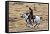 Cowboy Riding the Range-Terry Eggers-Framed Stretched Canvas